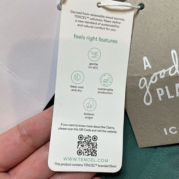 ICHI Green Blouson Snap Button Front Dress Long Sleeve Pockets Size 38 Medium - Picture 10 of 14